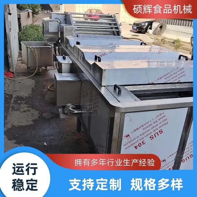 中药材气泡清洗机工厂怎么选？硕辉食品机械专注食品机械清洗解决方案